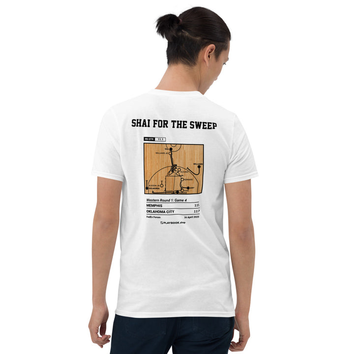 Oklahoma City Thunder Greatest Plays T-shirt: Shai for the Sweep (2025)