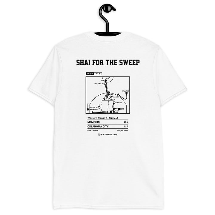 Oklahoma City Thunder Greatest Plays T-shirt: Shai for the Sweep (2025)