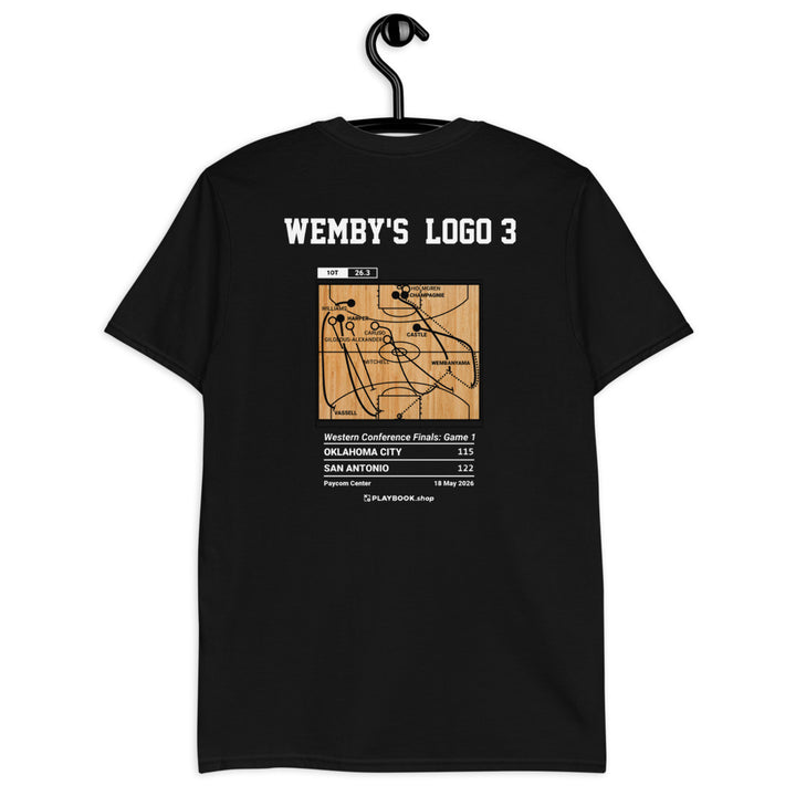 San Antonio Spurs Greatest Plays T-shirt: Wemby's  Logo 3 (2026)