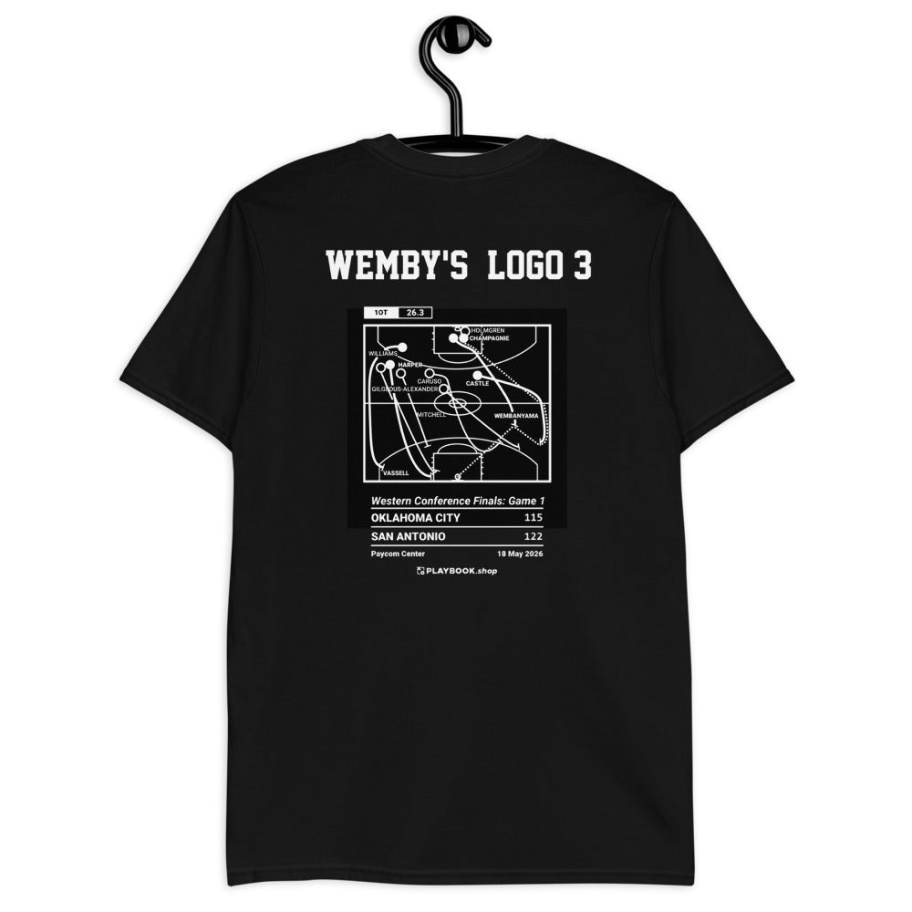 San Antonio Spurs Greatest Plays T-shirt: Wemby's  Logo 3 (2026)