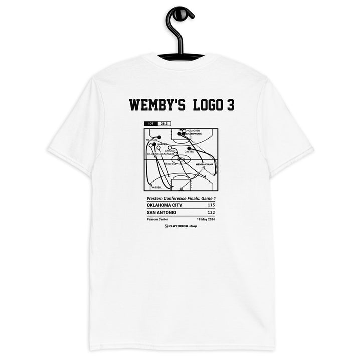 San Antonio Spurs Greatest Plays T-shirt: Wemby's  Logo 3 (2026)