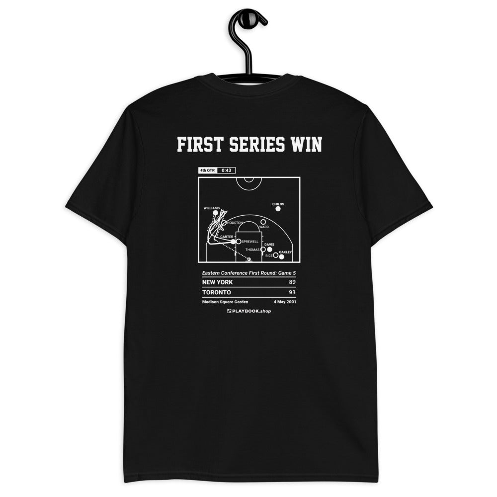 Toronto Raptors Greatest Plays T-shirt: First Series Win (2001)