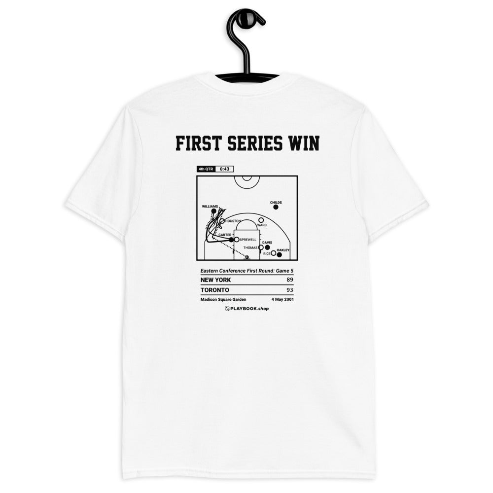 Toronto Raptors Greatest Plays T-shirt: First Series Win (2001)