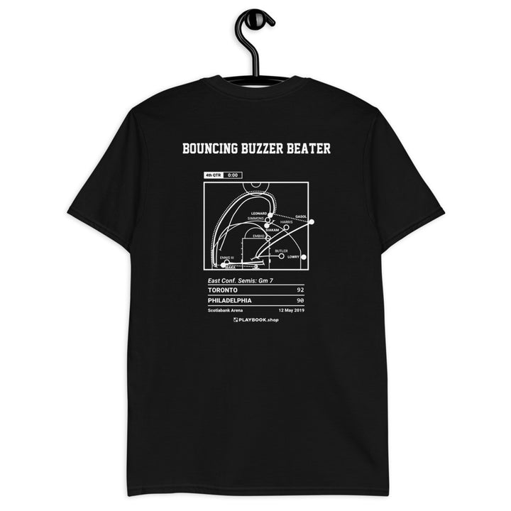 Toronto Raptors Greatest Plays T-shirt: Bouncing Buzzer Beater (2019)