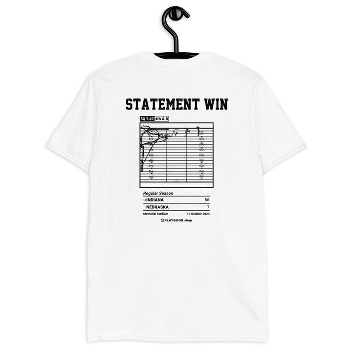 Indiana Football Greatest Plays T-shirt: Statement Win (2024)