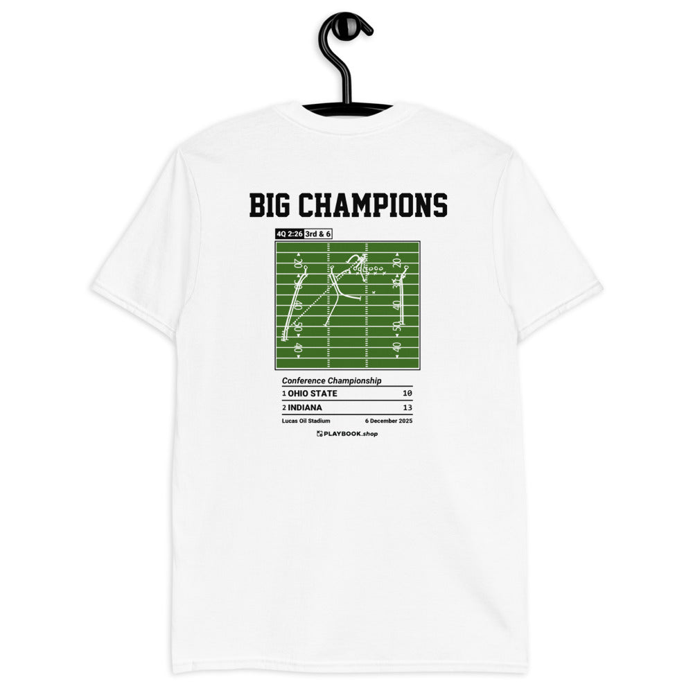 Indiana Football Greatest Plays T-shirt: BIG Champions (2025)