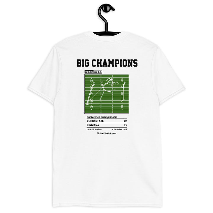 Indiana Football Greatest Plays T-shirt: BIG Champions (2025)