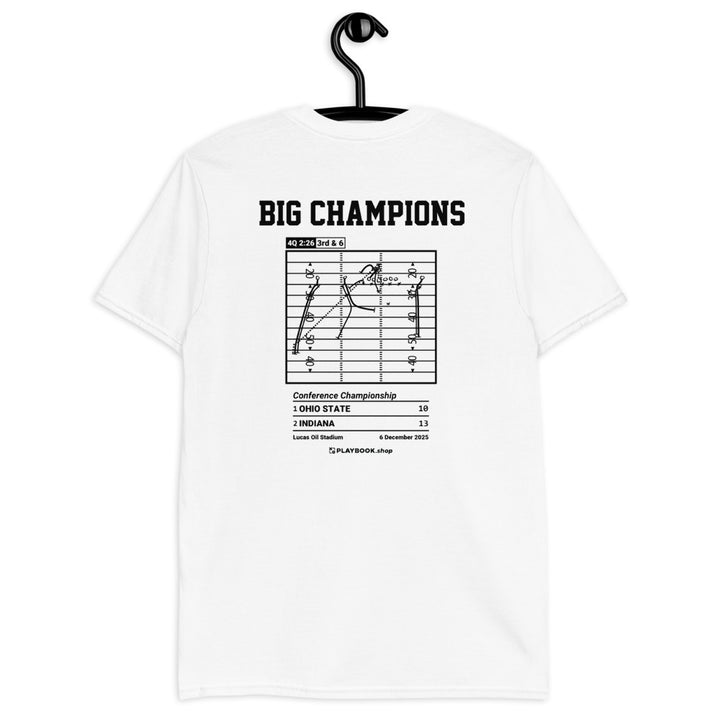 Indiana Football Greatest Plays T-shirt: BIG Champions (2025)