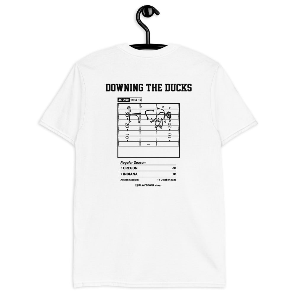 Indiana Football Greatest Plays T-shirt: Downing The Ducks (2025)