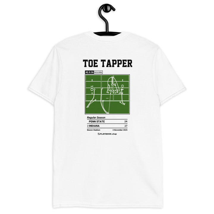 Indiana Football Greatest Plays T-shirt: Toe Tapper (2025)