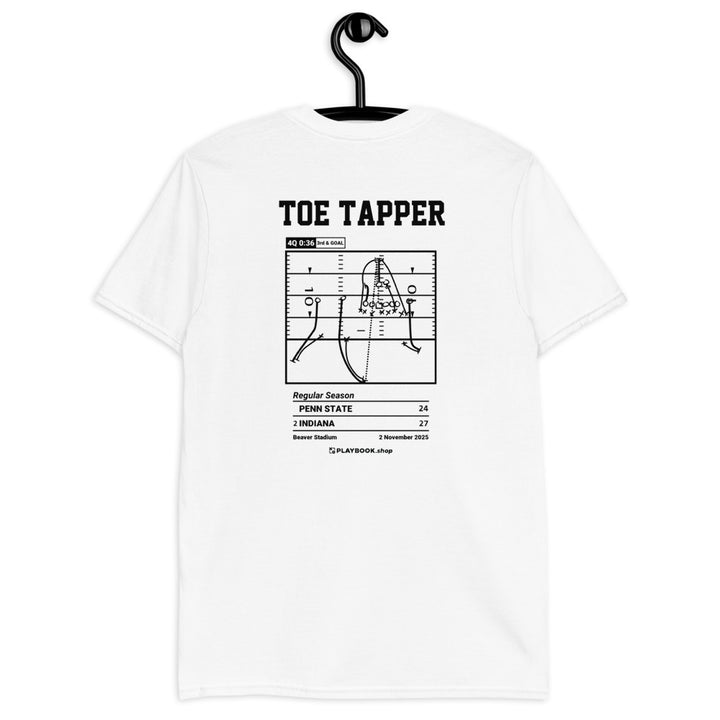 Indiana Football Greatest Plays T-shirt: Toe Tapper (2025)