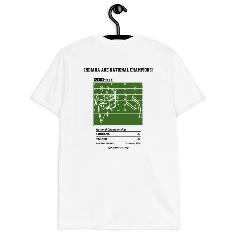 Indiana Football Greatest Plays T-shirt: Indiana Are National Champions! (2026)
