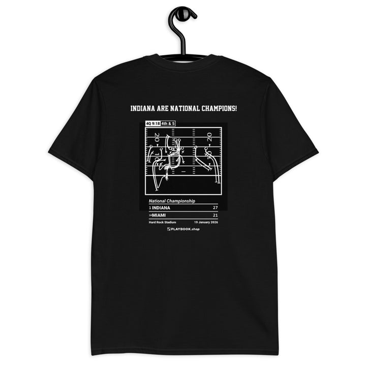 Indiana Football Greatest Plays T-shirt: Indiana Are National Champions! (2026)