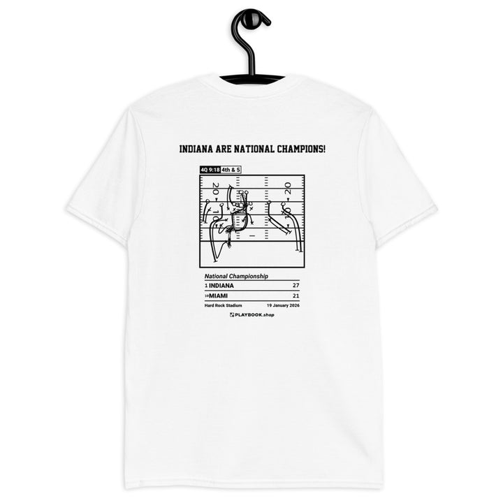 Indiana Football Greatest Plays T-shirt: Indiana Are National Champions! (2026)