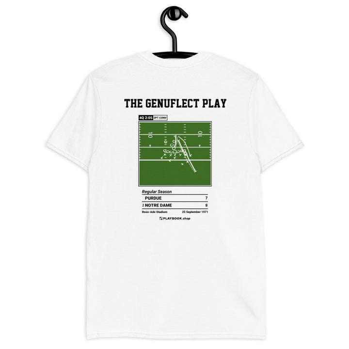 Notre Dame Football Greatest Plays T-shirt: The Genuflect Play (1971)