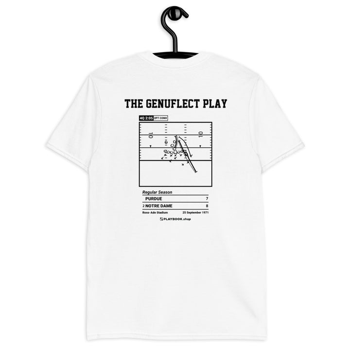 Notre Dame Football Greatest Plays T-shirt: The Genuflect Play (1971)