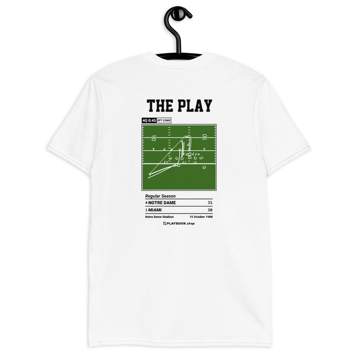 Notre Dame Football Greatest Plays T-shirt: The Play (1988)