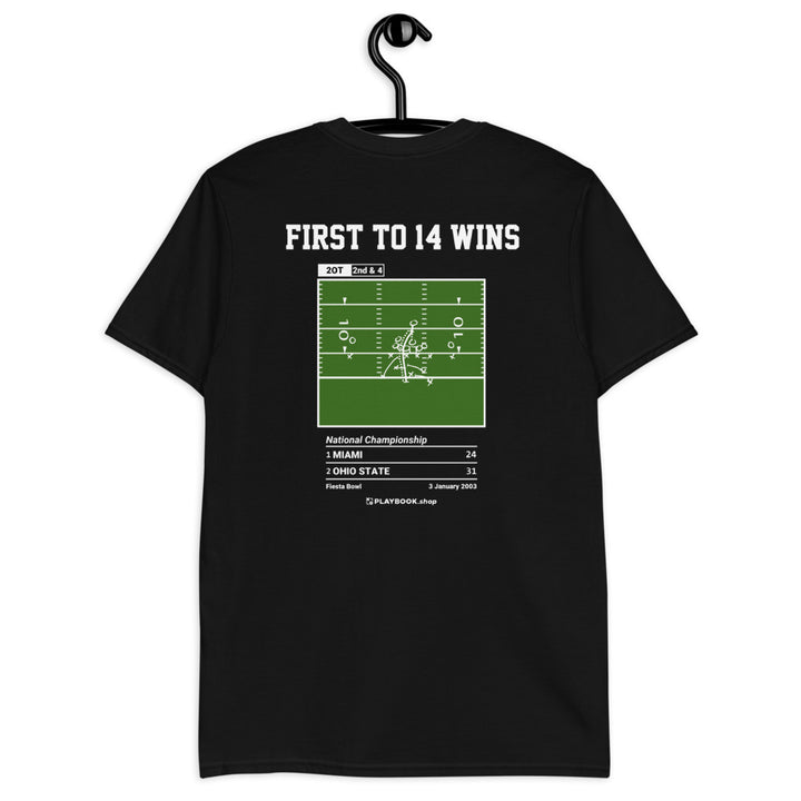 Ohio State Football Greatest Plays T-shirt: First to 14 wins (2003)