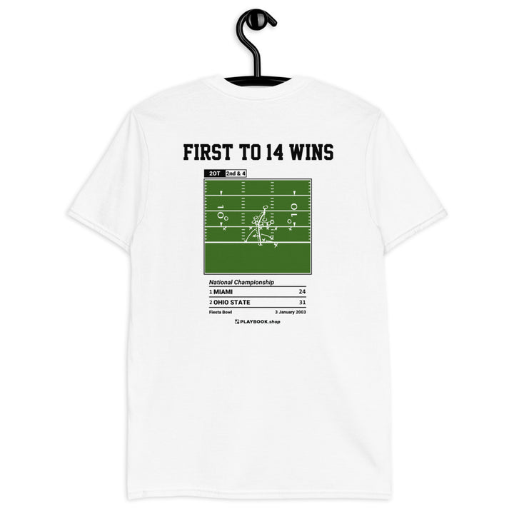 Ohio State Football Greatest Plays T-shirt: First to 14 wins (2003)