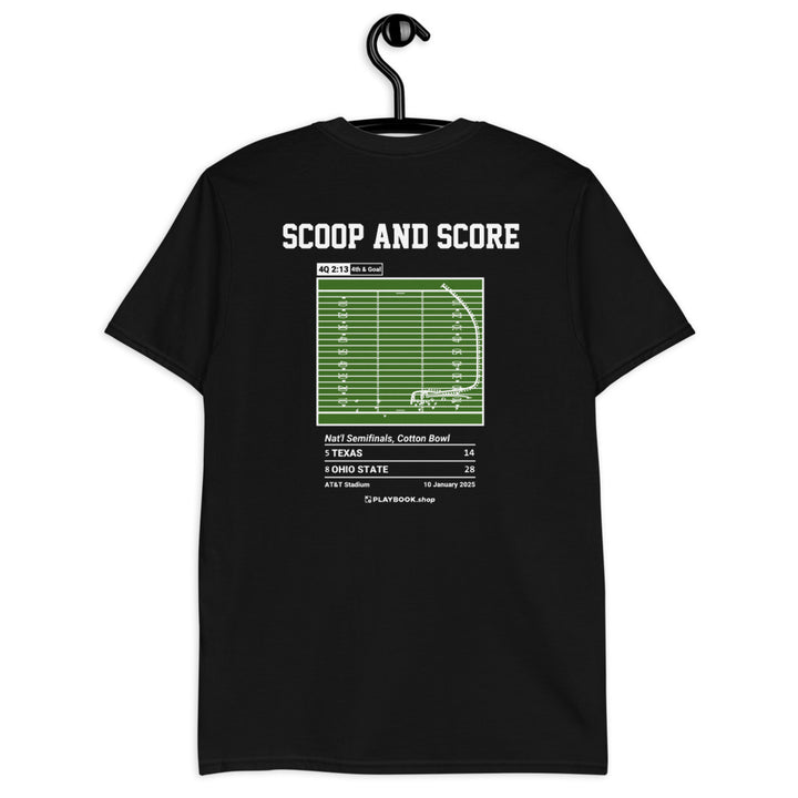 Ohio State Football Greatest Plays T-shirt: Scoop and Score (2025)