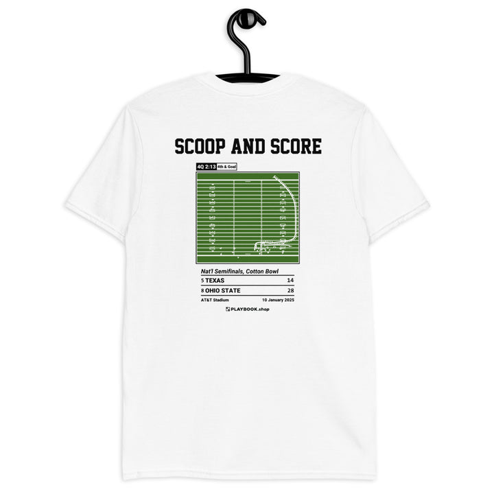 Ohio State Football Greatest Plays T-shirt: Scoop and Score (2025)