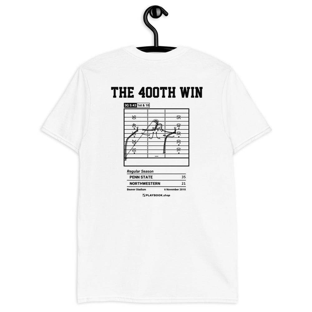 Penn State Football Greatest Plays T-shirt: The 400th win (2010)