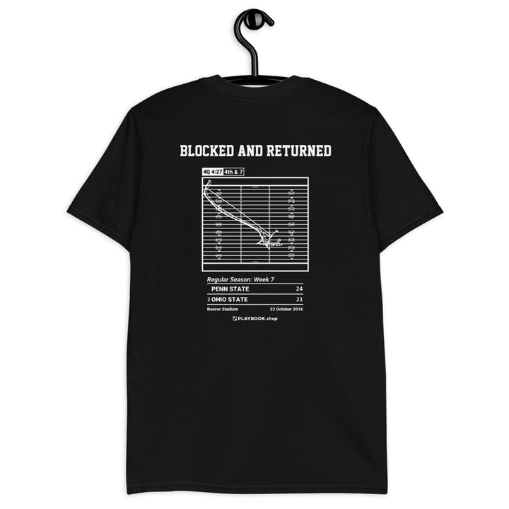 Penn State Football Greatest Plays T-shirt: Blocked and Returned (2016)