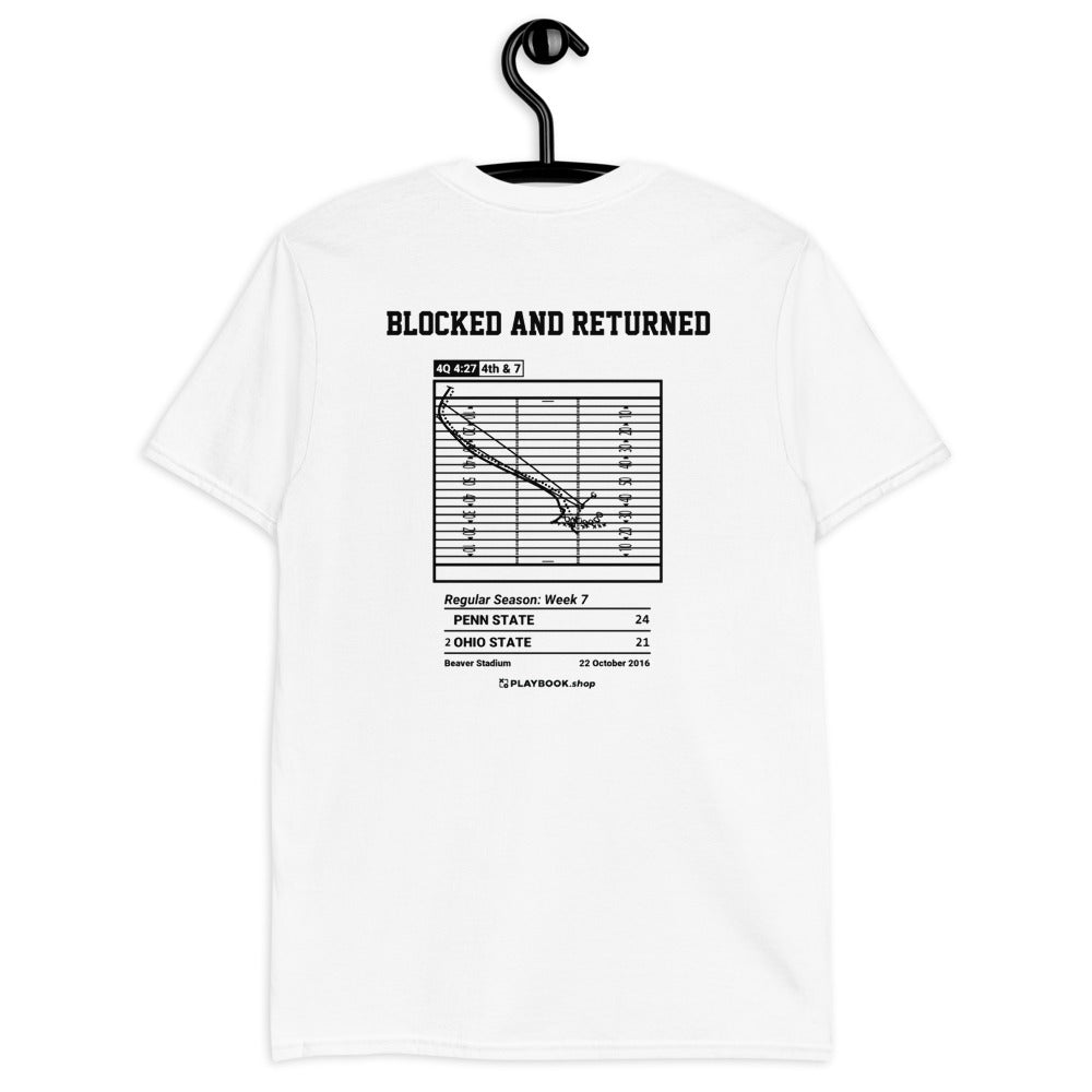 Penn State Football Greatest Plays T-shirt: Blocked and Returned (2016)