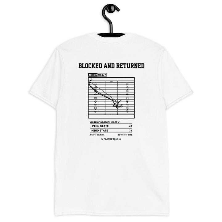 Penn State Football Greatest Plays T-shirt: Blocked and Returned (2016)