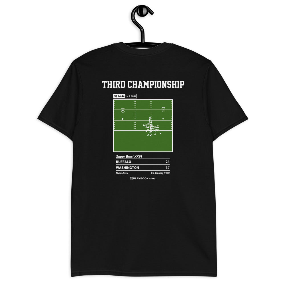 Washington Commanders Greatest Plays T-shirt: Third Championship (1992)