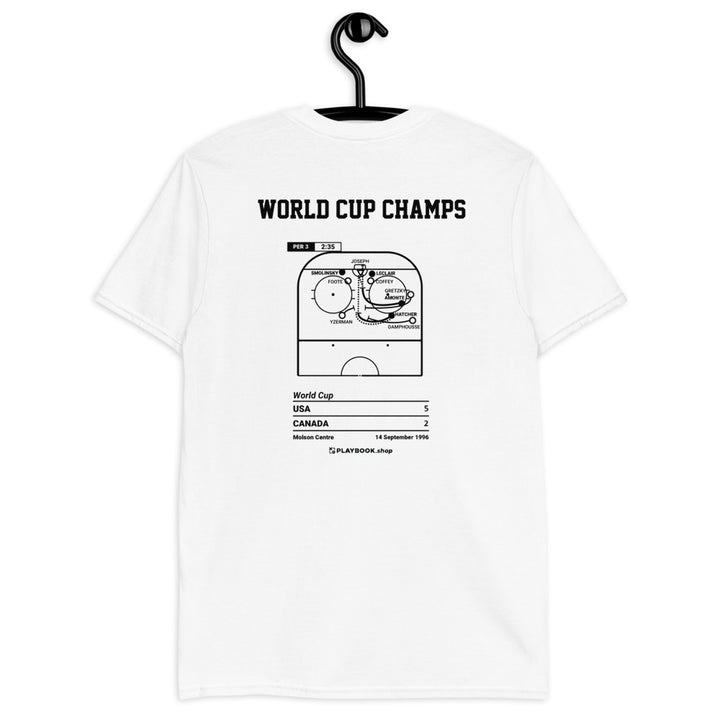 United States Men's National Hockey Team Greatest Goals T-shirt: World Cup Champs (1996)