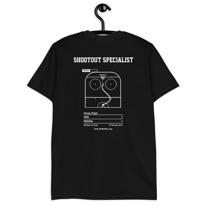 United States Men's National Hockey Team Greatest Goals T-shirt: Shootout specialist (2014)