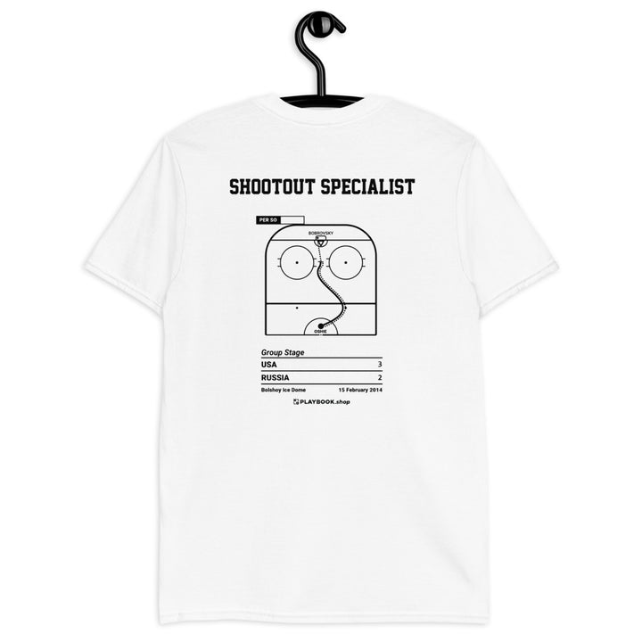 United States Men's National Hockey Team Greatest Goals T-shirt: Shootout specialist (2014)