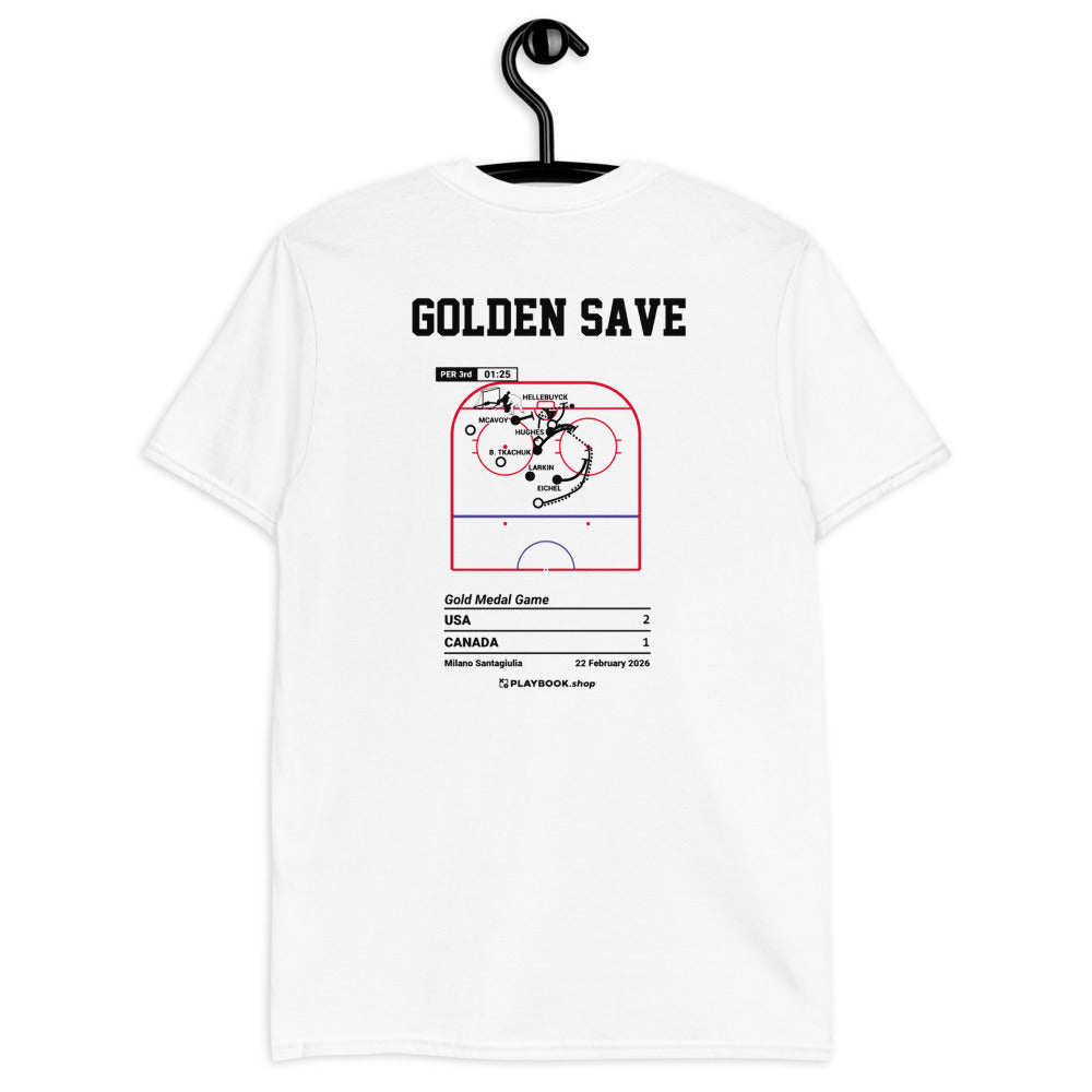 United States Men's National Hockey Team Greatest Goals T-shirt: Golden Save (2026)