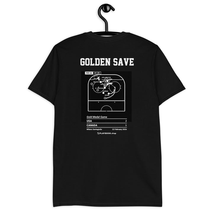 United States Men's National Hockey Team Greatest Goals T-shirt: Golden Save (2026)