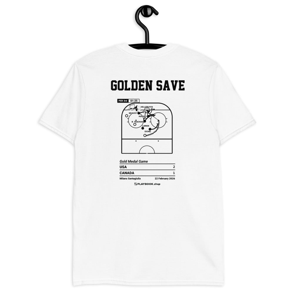 United States Men's National Hockey Team Greatest Goals T-shirt: Golden Save (2026)