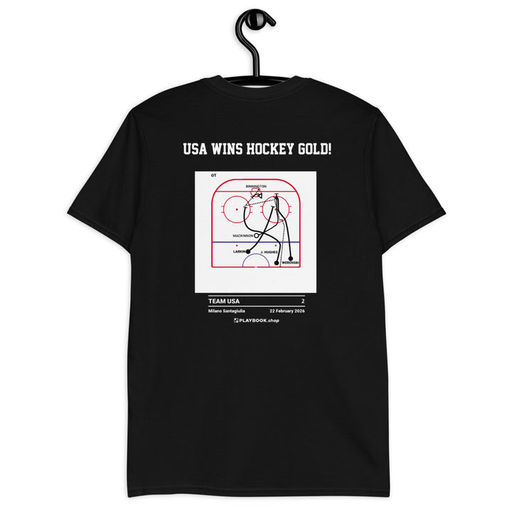 United States Men's National Hockey Team Greatest Goals T-shirt: USA Wins Hockey Gold! (2026)