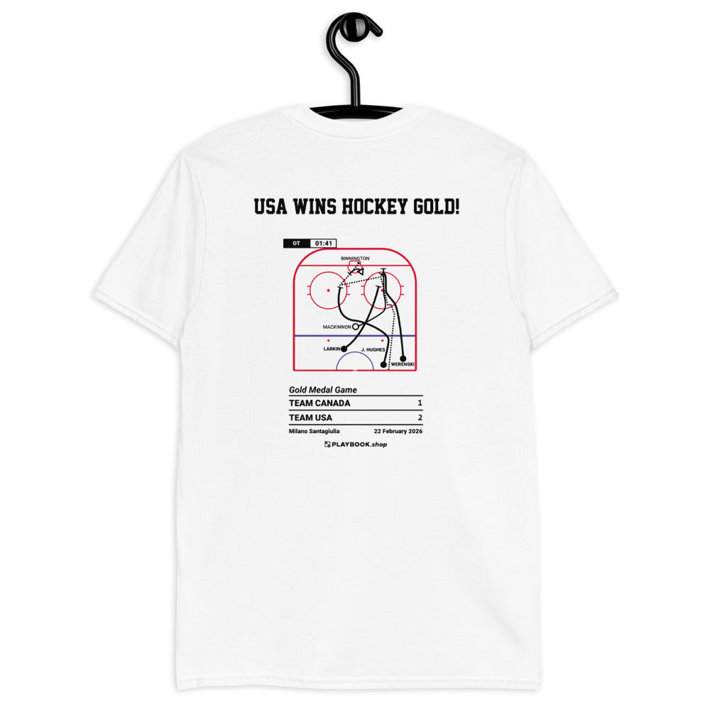 United States Men's National Hockey Team Greatest Goals T-shirt: USA Wins Hockey Gold! (2026)