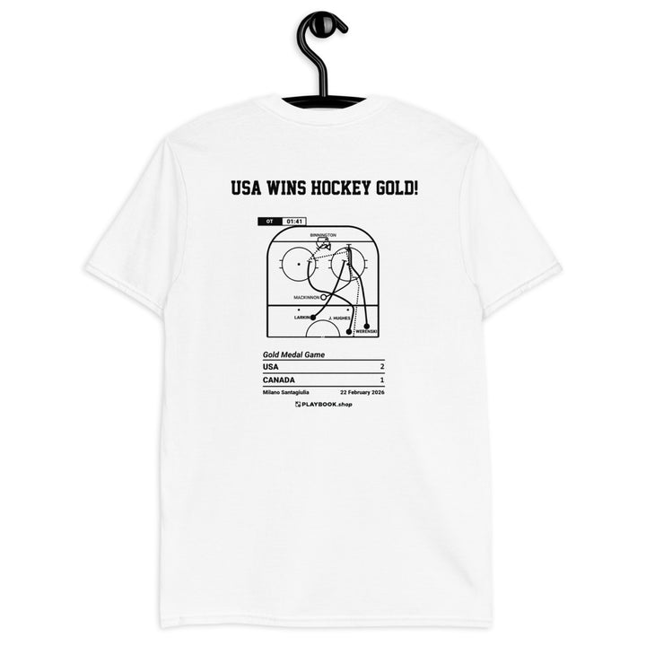 United States Men's National Hockey Team Greatest Goals T-shirt: USA Wins Hockey Gold! (2026)