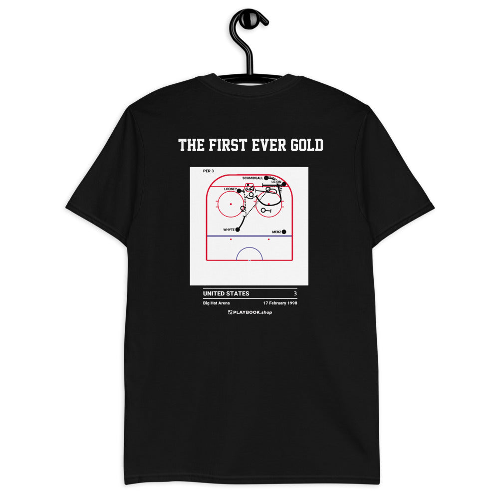 United States Women's National Hockey Team Greatest Goals T-shirt: The First Ever Gold (1998)