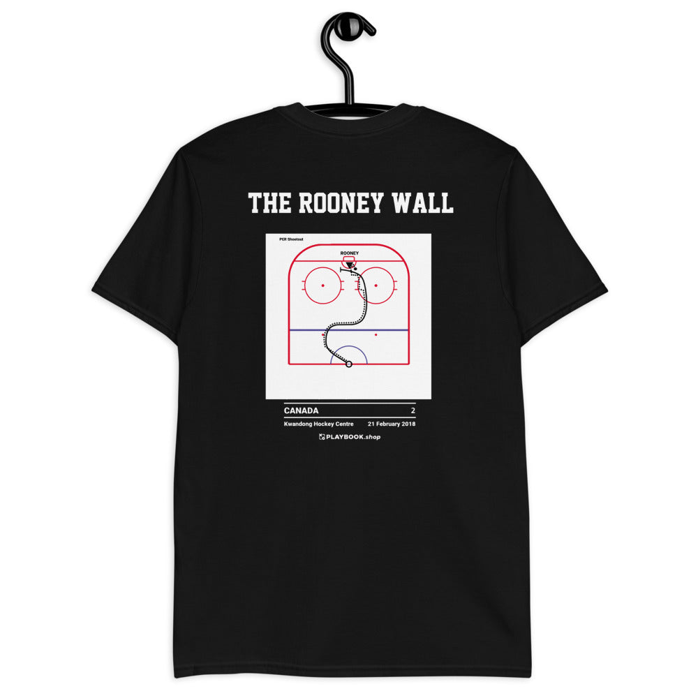 United States Women's National Hockey Team Greatest Goals T-shirt: The Rooney Wall (2018)