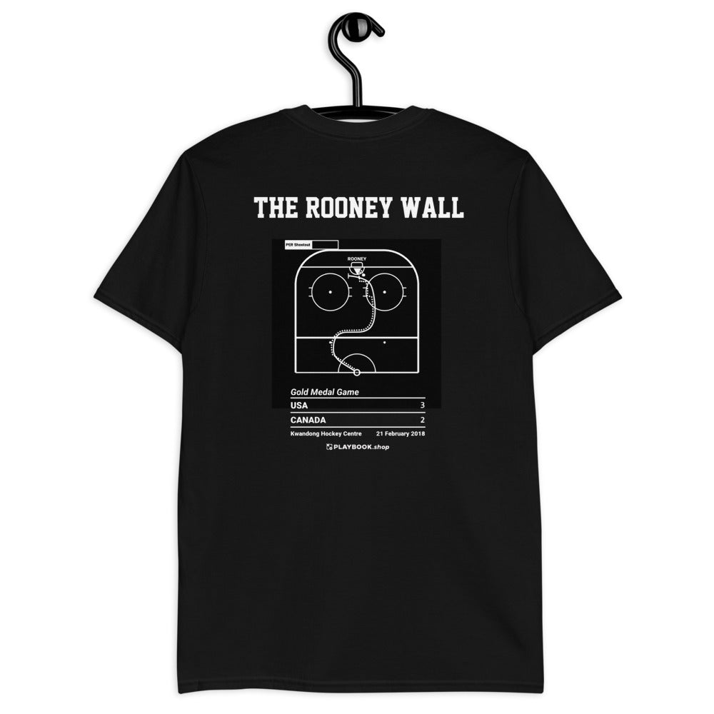 United States Women's National Hockey Team Greatest Goals T-shirt: The Rooney Wall (2018)