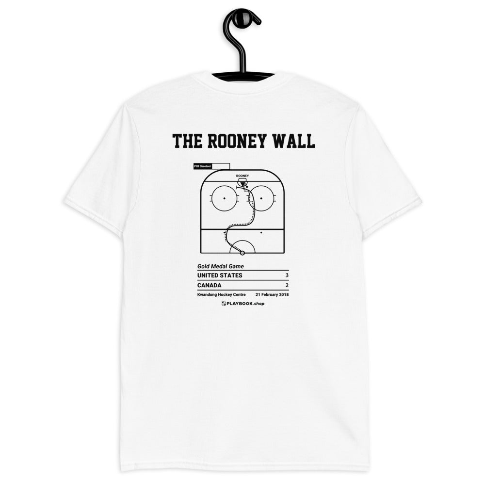 United States Women's National Hockey Team Greatest Goals T-shirt: The Rooney Wall (2018)
