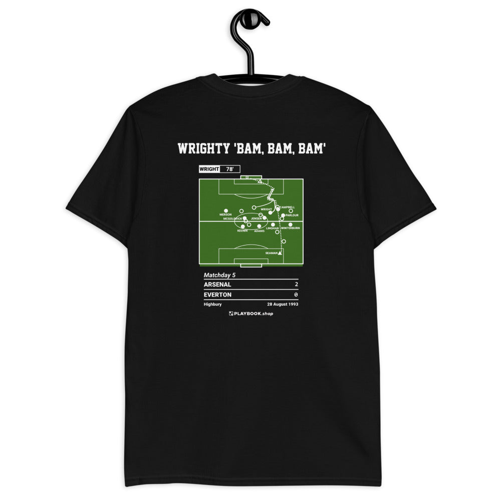 Arsenal Greatest Goals T-shirt: Wrighty 'Bam, Bam, Bam' (1993)