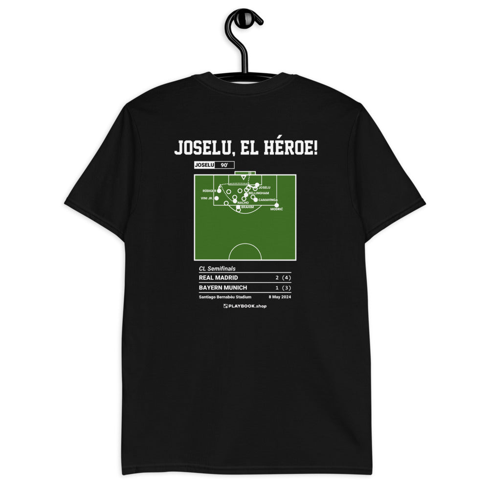 Real Madrid Greatest Goals T-shirt: Joselu, el héroe! (2024)