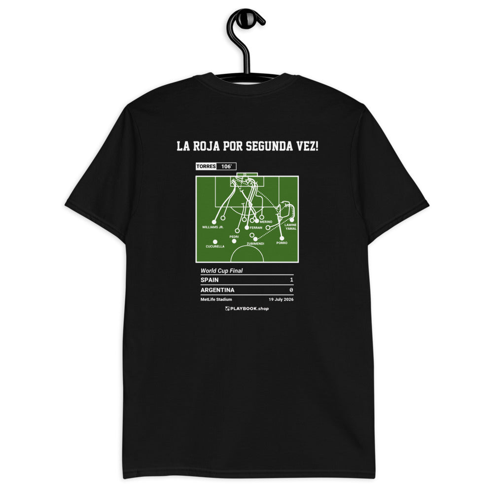 Spanish National Team Greatest Goals T-shirt: La Roja por Segunda Vez! (2026)