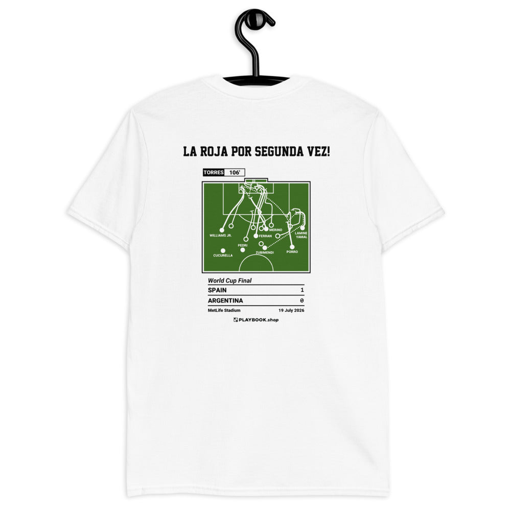 Spanish National Team Greatest Goals T-shirt: La Roja por Segunda Vez! (2026)