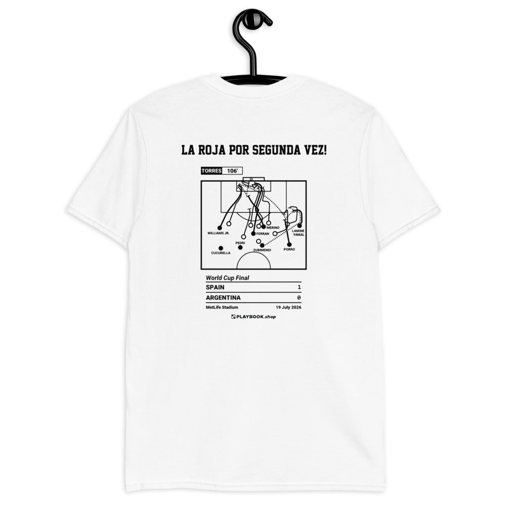 Spanish National Team Greatest Goals T-shirt: La Roja por Segunda Vez! (2026)
