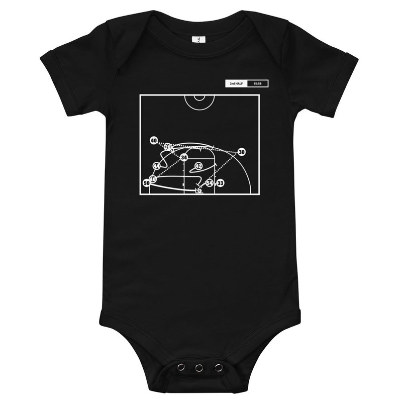 Greatest Georgetown Basketball Plays Baby Bodysuit: First championship (1984)