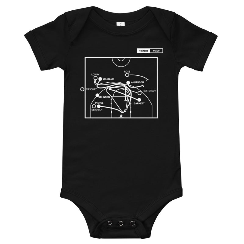 Brooklyn Nets Greatest Plays Baby Bodysuit: Series winning block (2014)